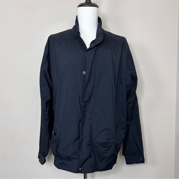 DRYJOYS By Footjoy Mens full zip rain jacketblackLarge